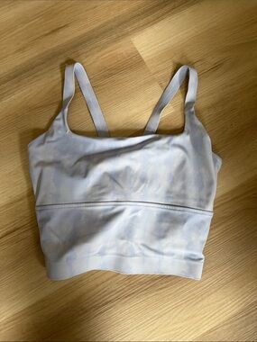 Travis Mathew Light Blue Seamless Longline Bralette